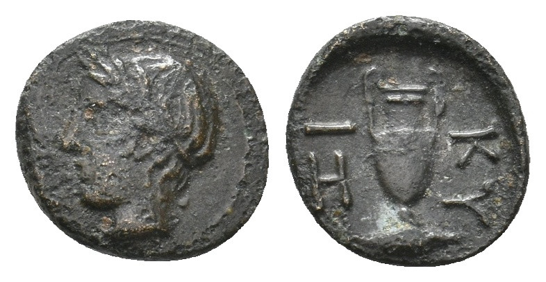 MYSIA. Kyzikos (4th century BC). Ae. 0.81 g. 10.60 mm.