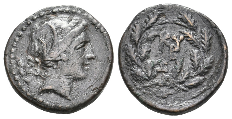 MYSIA. Kyzikos. (Circa 200-100 BC). Ae. 5.12 g. 20.10 mm.