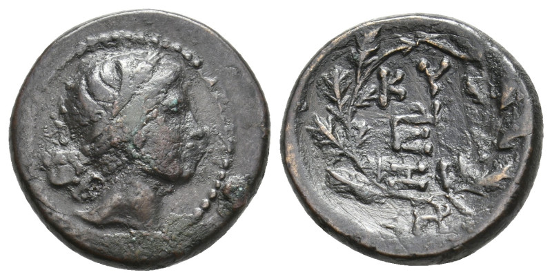 MYSIA. Kyzikos. (Circa 200-100 BC). Ae. 5.37 g. 19.80 mm.