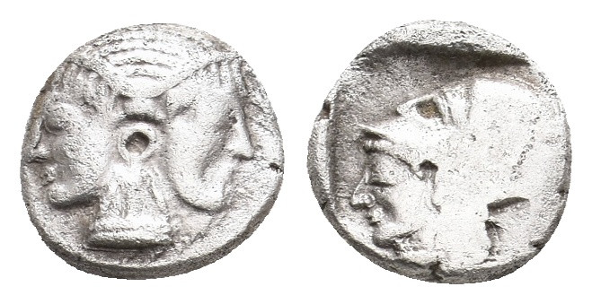 MYSIA. Lampsakos. (Circa 500-450 BC). AR Obol. 0.83 g. 8.70 mm.