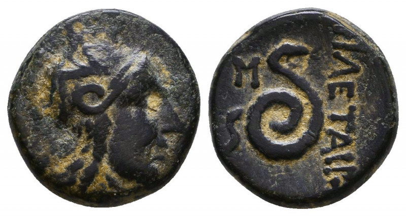 KINGS OF PERGAMON. Philetairos (282-263 BC). Ae. 3.5 g. 14 mm.