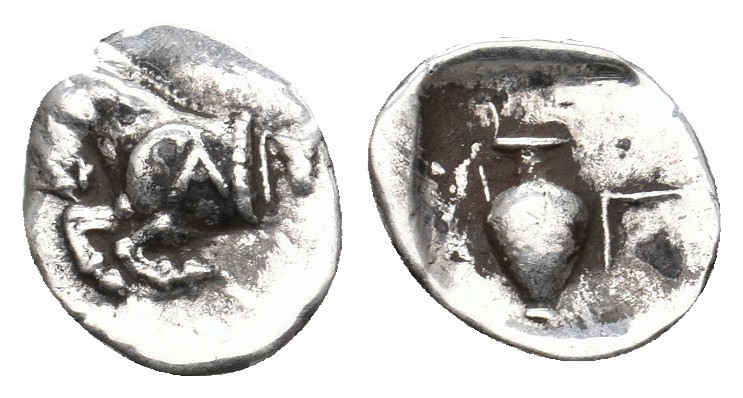 MYSIA. Prokonnesos. (Circa 450-425 BC). AR Hemiobol. 0.51 g. 10.20 mm.