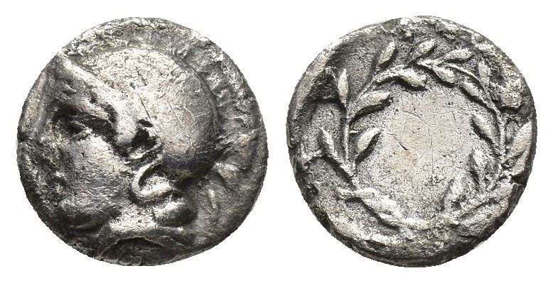 AEOLIS. Elaia. (Circa 450-400 BC). AR Diobol. 0.94 g. 9.94 mm.