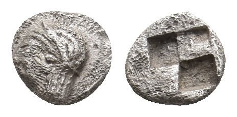 IONIA. Kolophon. (Late 6th century BC). AR Hemiobol. 0.29 g. 5.80 mm.