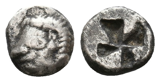 IONIA. Kolophon. (Late 6th century BC). AR Obol. 0.97 g. 8.70 mm.