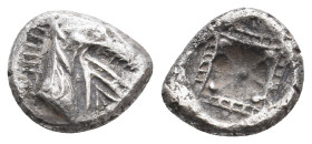 CARIA. Kindya. (Circa 510-480 BC). AR Tetrabol. 1.72 g. 12.70 mm.