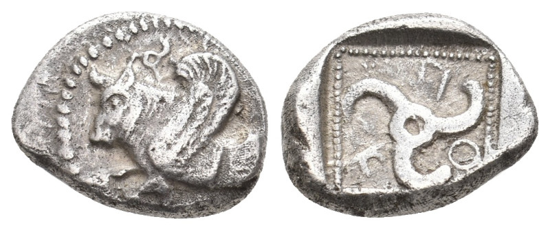 DYNASTS OF LYCIA. Kuprilli. (Circa 480-440 BC). AR Tetrobol. 2.68 g. 13.90 mm.