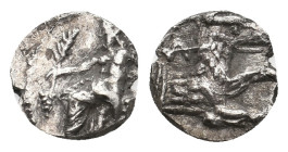 LYCAONIA. Laranda. (4th century BC). AR Obol. 0.61 g. 9.55 mm.