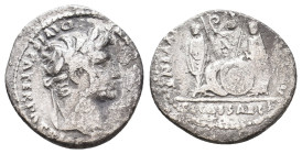 AUGUSTUS, 27 BC-AD 14. AR, Denarius. Lugdunum. 3.17 g. 19.10 mm.
