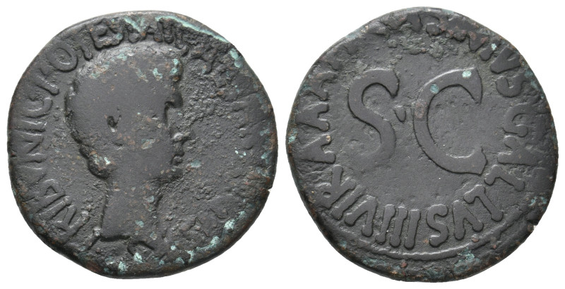 AUGUSTUS, 27 BC-14 AD. AE, As. Rome. 10.42 g. 27 mm.