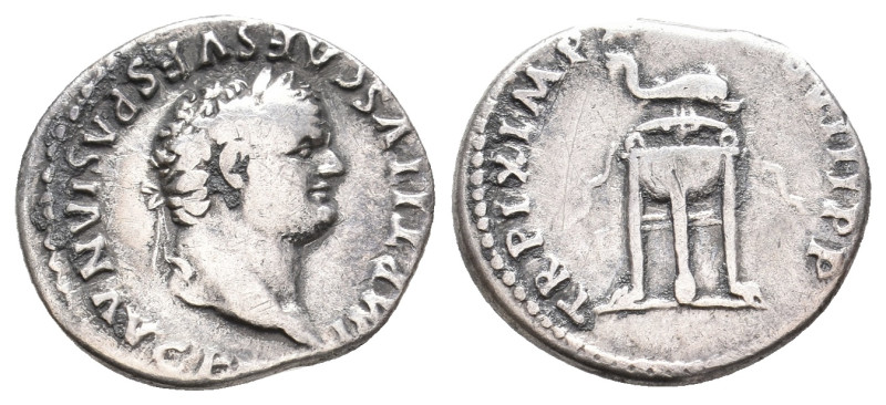 TITUS, 79-81 AD. AR, Denarius. Rome. 2.89 g. 18 mm.