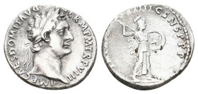 DOMITIAN, 81-96 AD. AR, Denarius. Rome. 3.40 g. 18.10 mm.
