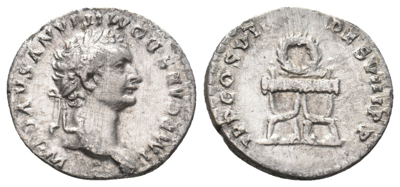 DOMITIAN, 81-96 AD. AR, Denarius. Rome. 3.44 g. 18.20 mm.