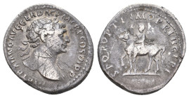 TRAJAN, 98-117 AD. AR, Denarius. Rome. 2.91 g. 19.90 mm.