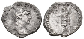 TRAJAN, 98-117 AD. AR, Denarius. Rome. 2.96 g. 19.20 mm.