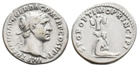 TRAJAN, 98-117 AD. AR, Denarius. Rome. 3 g. 18.70 mm.