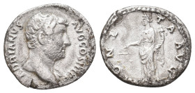HADRIAN, 117-138 AD. AR, Denarius. Rome. 2.92 g. 17.35 mm.