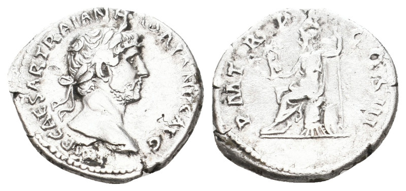 HADRIAN, 117-138 AD. AR, Denarius. Rome. 3.06 g. 19.50 mm.