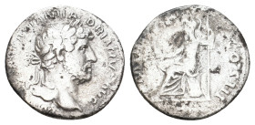HADRIAN, 117-138 AD. AR, Denarius. Rome. 2.57 g. 17.70 mm.