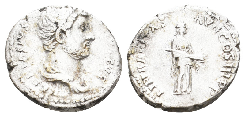 HADRIAN, 117-138 AD. AR, Denarius. Rome. 3.71 g. 18.50 mm.