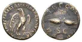 HADRIAN, 117-138 AD. Rome. AE. 1.99 g. 17.80 mm.