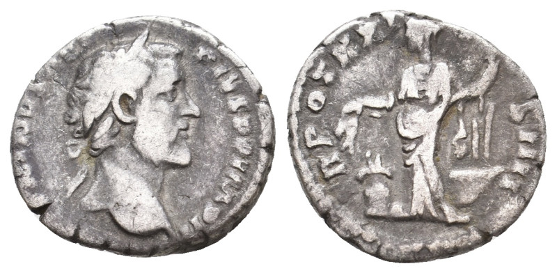 ANTONINUS PIUS, 138-161 AD. AR, Denarius. Rome. 2.55 g. 17 mm.