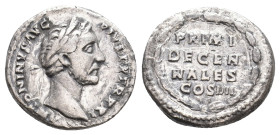 ANTONINUS PIUS, 138-161 AD. AR, Denarius. Rome. 2.88 g. 17.50 mm.