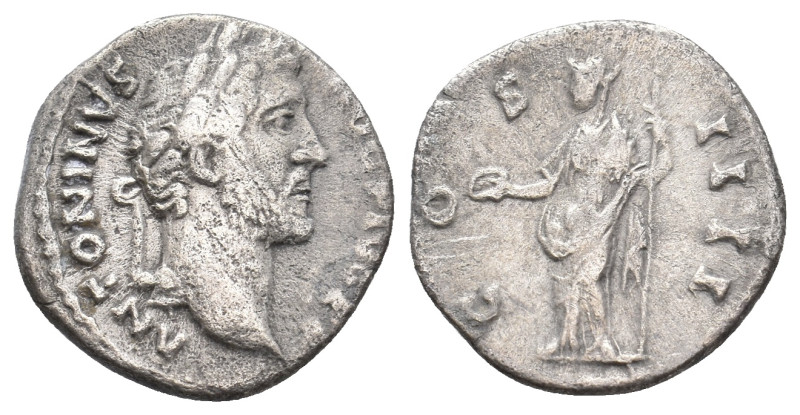 ANTONINUS PIUS, 138-161 AD. AR, Denarius. Rome. 3.22 g. 18.40 mm.
