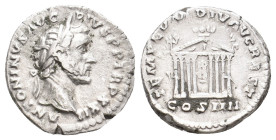 ANTONINUS PIUS, 138-161 AD. AR, Denarius. Rome. 3.40 g. 17.30 mm.