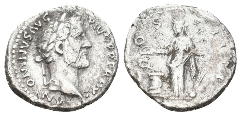 ANTONINUS PIUS, 138-161 AD. AR, Denarius. Rome. 3.13 g. 18.70 mm.