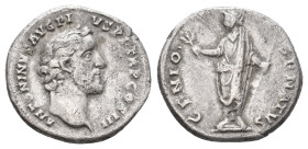 ANTONINUS PIUS, 138-161 AD. AR, Denarius. Rome. 3.17 g. 17.35 mm.