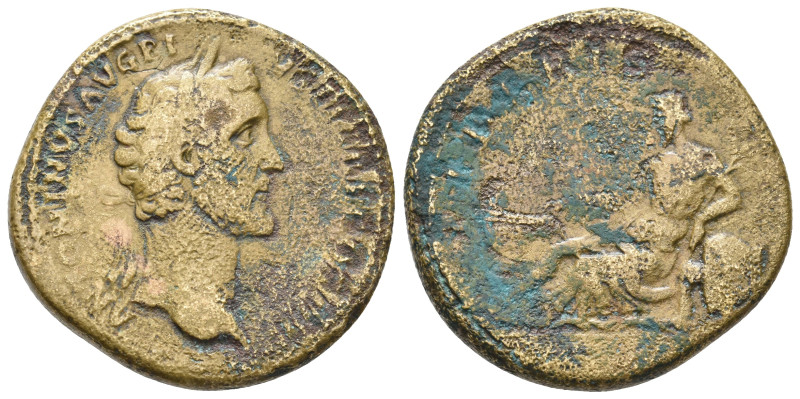 ANTONINUS PIUS, 138-161 AD. AE, Sestertius. Rome. 24.92 g. 33.70 mm.