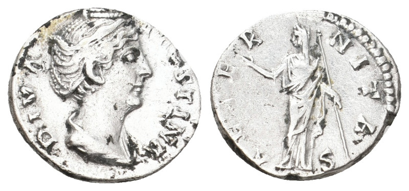 DIVA FAUSTINA I, Died AD 140/1. AR, Denarius. 3.21 g. 17.30 mm.