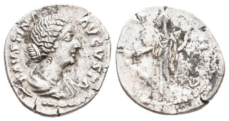 FAUSTINA II Augusta, 147-175 AD. AR, Denarius. Rome. 3.26 g. 19.80 mm.