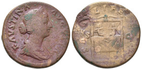 FAUSTINA II Augusta, 147-176 AD. AE, Sestertius. 23.62 g. 32 mm.