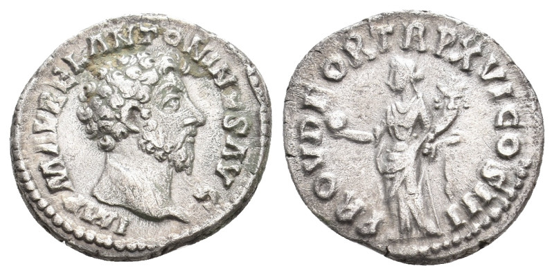 MARCUS AURELIUS, 161-180 AD. AR, Denarius. Rome. 3.32 g. 18.20 mm.