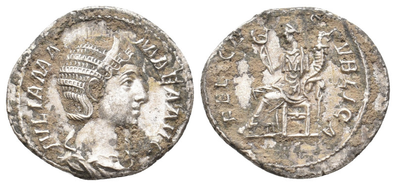 JULIA MAMAEA Augusta, 222-235 AD. AR, Denarius. Rome. 2.58 g. 19.90 mm.