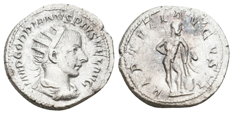 GORDIAN III, 238-244 AD. AR, Antoninianus. Rome. 4.70 g. 22.70 mm.