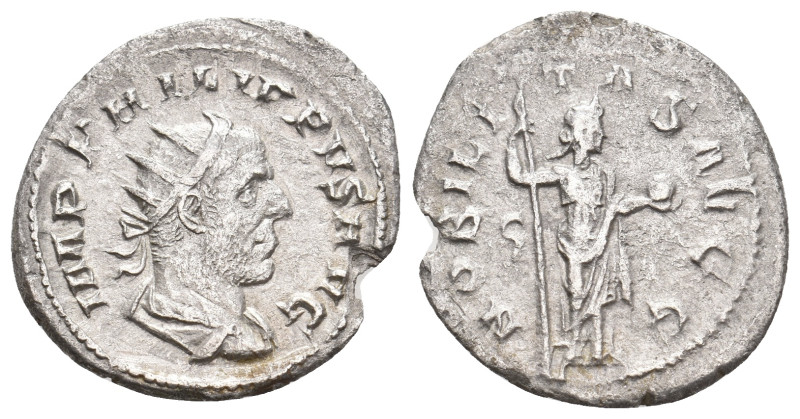 PHILIP I 'THE ARAB', 244-249 AD. AR, Antoninianus. Rome. 2.33 g. 23.60 mm.