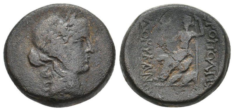 PHRYGIA, Hierapolis . Pseudo-autonomous issue 12 BC -14 AD. AE. 10.41 g. 20.90 m...