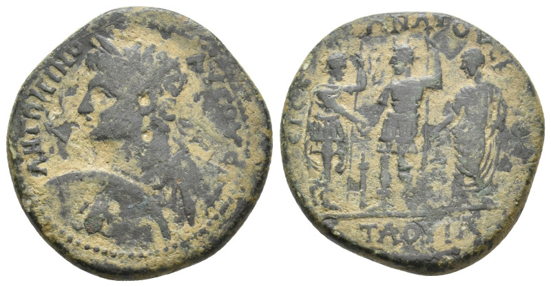 GALATIA, Tavion. Caracalla, 198-217 AD. AE. 12.76 g. 28.20 mm.