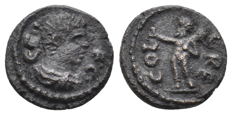 PISIDIA, Cremna. Geta Caesar, 198-209 AD. AE. 1.97 g. 13.80 mm.