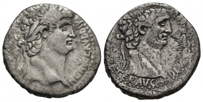 CAPPADOCIA, Caesarea. Nero with Divus Claudius, 54-68 AD. AR, Tetradrachm. 14.52...