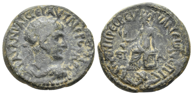 CAPPADOCIA, Tyana. Trajan, 98-117 AD. AE. 13.35 g. 26.30 mm.