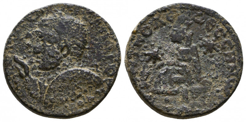 MESOPOTAMIA, Edessa. Severus Alexander (?), 222-235 AD. 8.6 g. 23 mm.