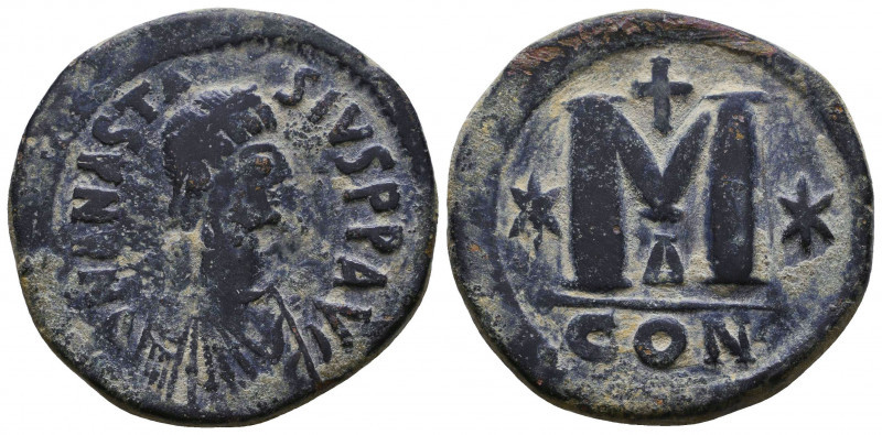 ANASTASIUS I, 491-518 AD. AE, Follis. Constantinople. 16 g. 32 mm.