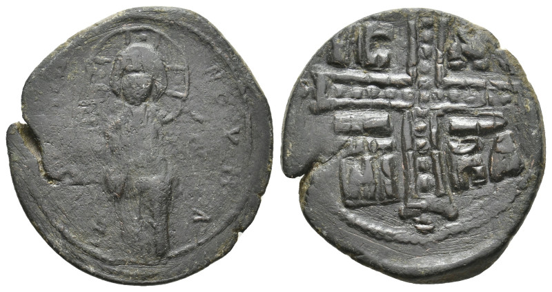 Anonymous Folles. Class C. MICHAEL IV, 1034-1041 AD. AE, Follis. Constantinople....