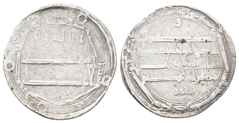 Islamic, Abbasid Caliphate. 8th century. Madinat al-Salam (Bagdad) 2.73 g. 25.20...