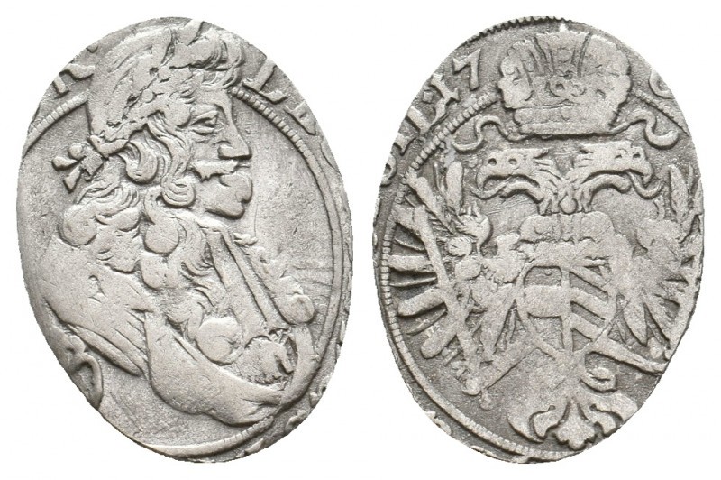 Austria. LEOPOLD I (?), 1658-1705 AD. 0.89 g. 17.55 mm.