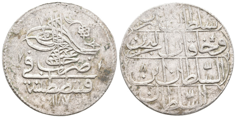 Ottoman Empire. ABD AL-HAMID I, 1774-1789 AD / 1187-1203 AH. AR, Zolota. 17.54 g...